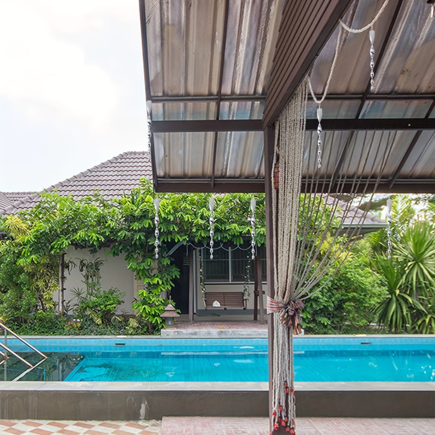 12Pcs 3D Wind Spinners Bird Repellent Garden Yard Decor Outdoor Ornament