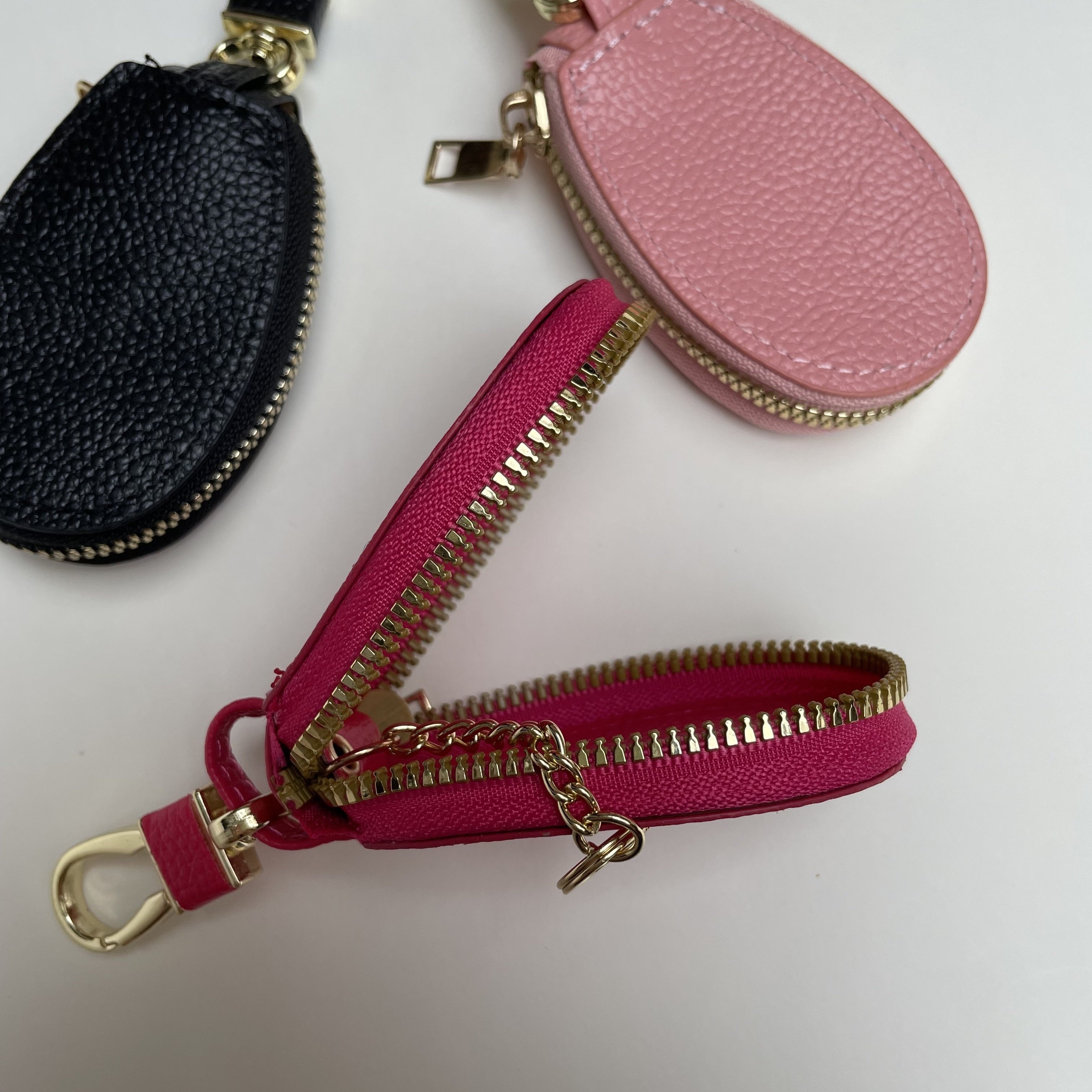 Women's Mini Zipper Key Bag Portable Car Key Chain Multifunctional