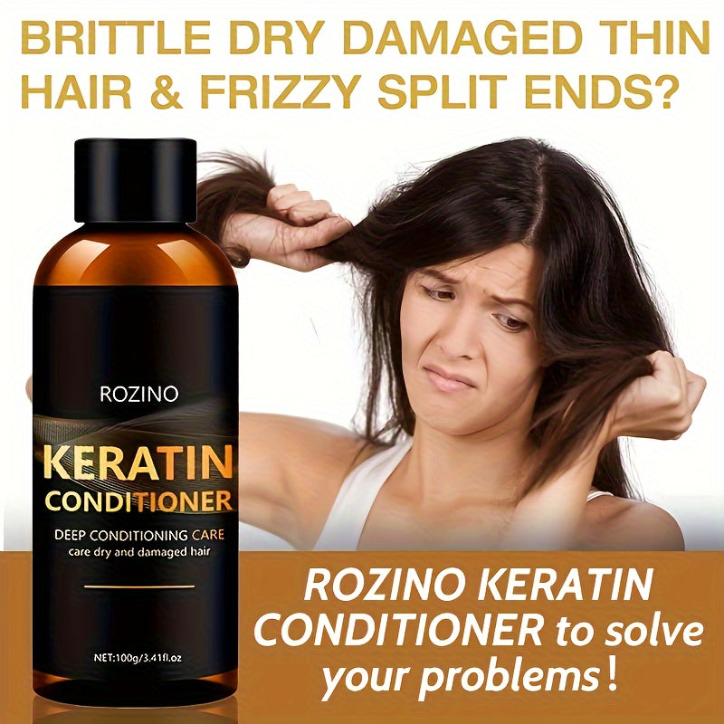 Unisex Keratin Hair Conditioner for Dry Damaged Hair Moisturizing Shine