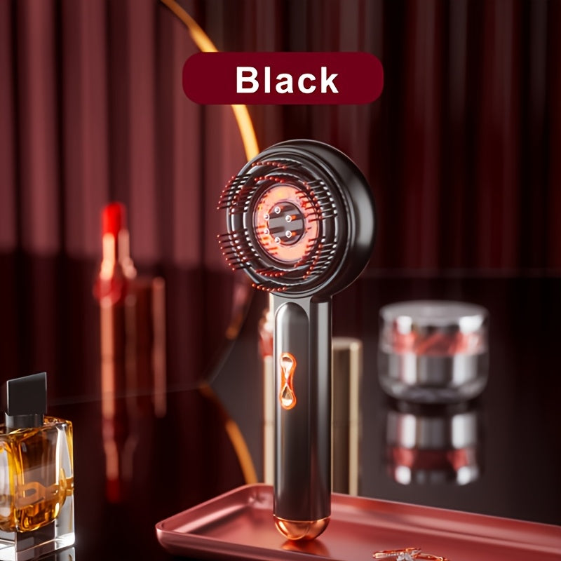 USB Rechargeable Scalp Massage Comb with Vibration for Relaxation