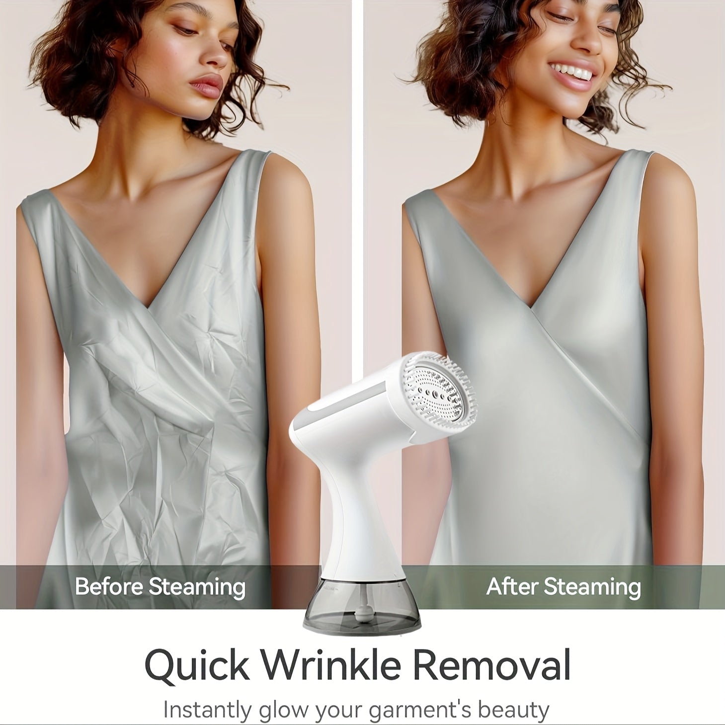 Portable Handheld Garment Steamer – Quick Wrinkle Remover 300ml Travel & Home