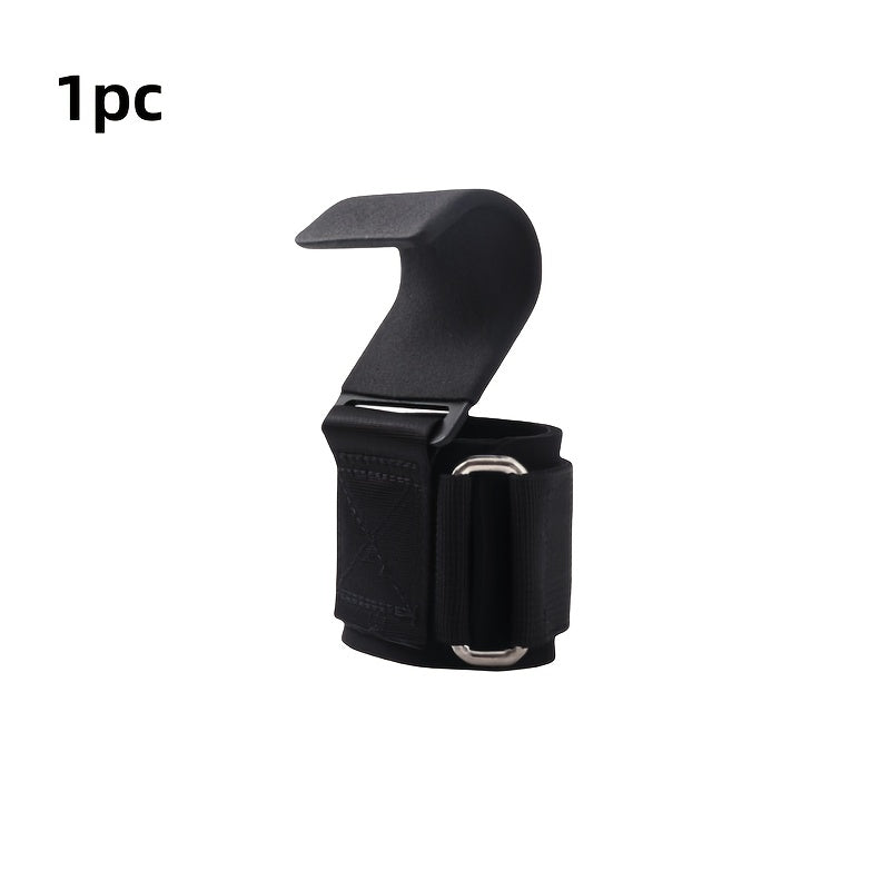 Наручная поддержка из нержавеющей стали с противоскользящим захватом и усилителем для поднятия тяжестей и силовых тренировок - черный