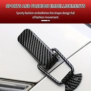 2 Pack Car Bumper Clips Carbon Fiber Pattern Lock Fixed Pull Buckle Safety Hooks for Car and Truck