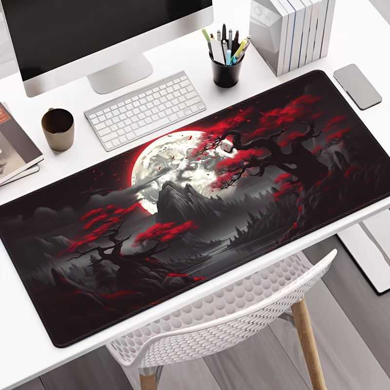 Katta, sirpanmaydigan o'yin sichqonchasi padini manzarali tog'lar dizayni, tikilgan chetlar va yuviladigan yuzasi bilan. Esport, kompyuterlar va ofis ishlari uchun mukammal.