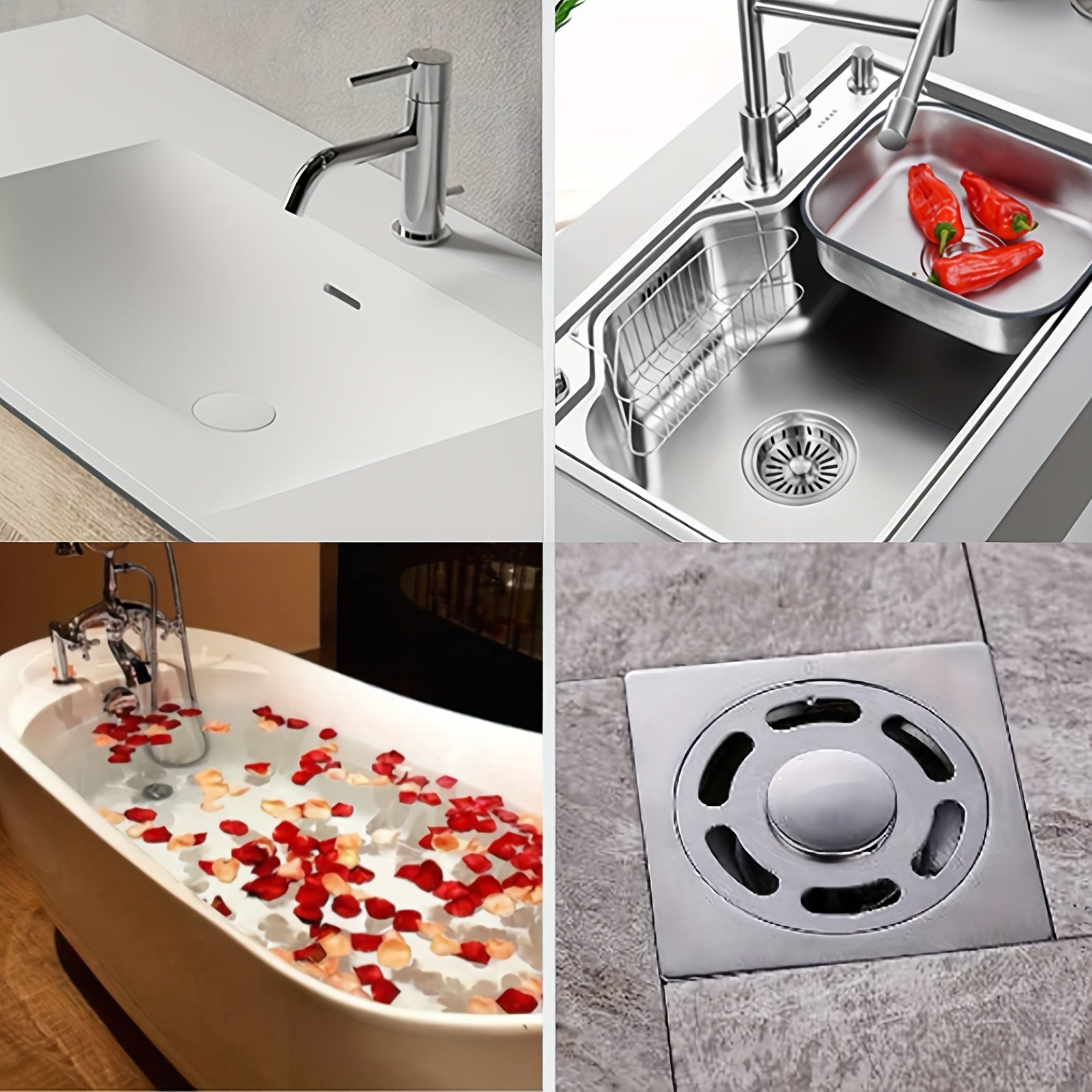 Bir martalik dush drenaj soch tutgichi 10 dona, dush va hammom uchun, pol cho'kmasi filtr to'rli yopishtiruvchi.