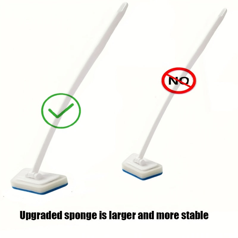 Juego de herramientas de limpieza manual con esponja reemplazable para bañeras y superficies de azulejos
