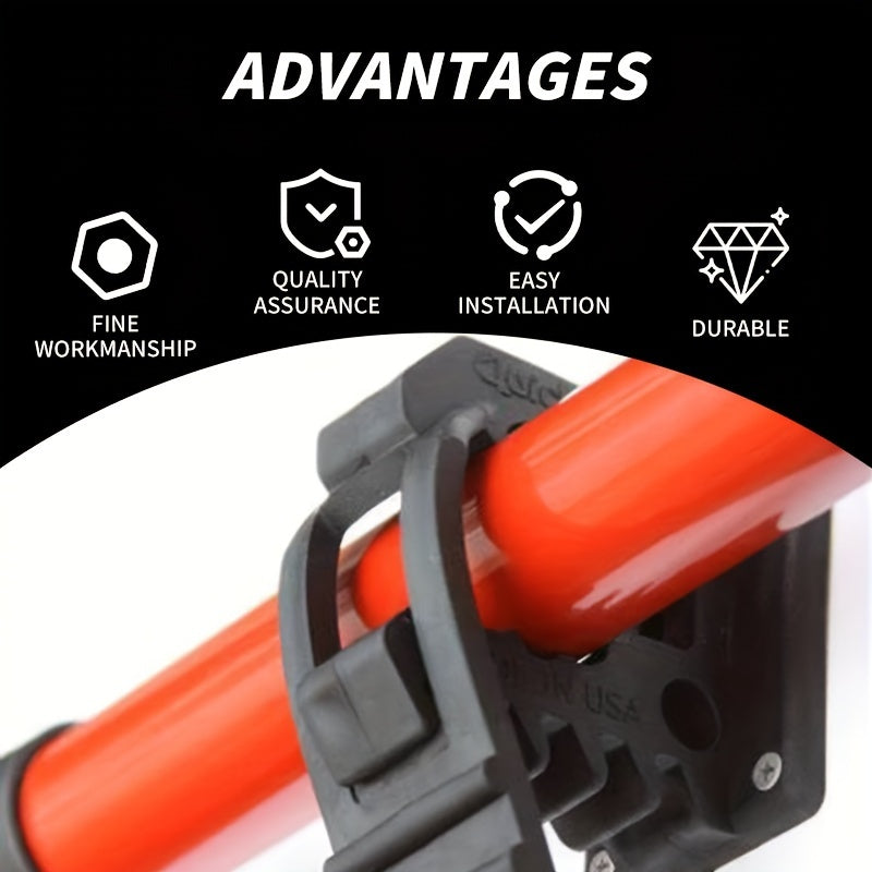 2-Pack Durable TPU Clamps for Offroad Vehicles, ATVs, Boats, 2.54-3.28 cm Diameter