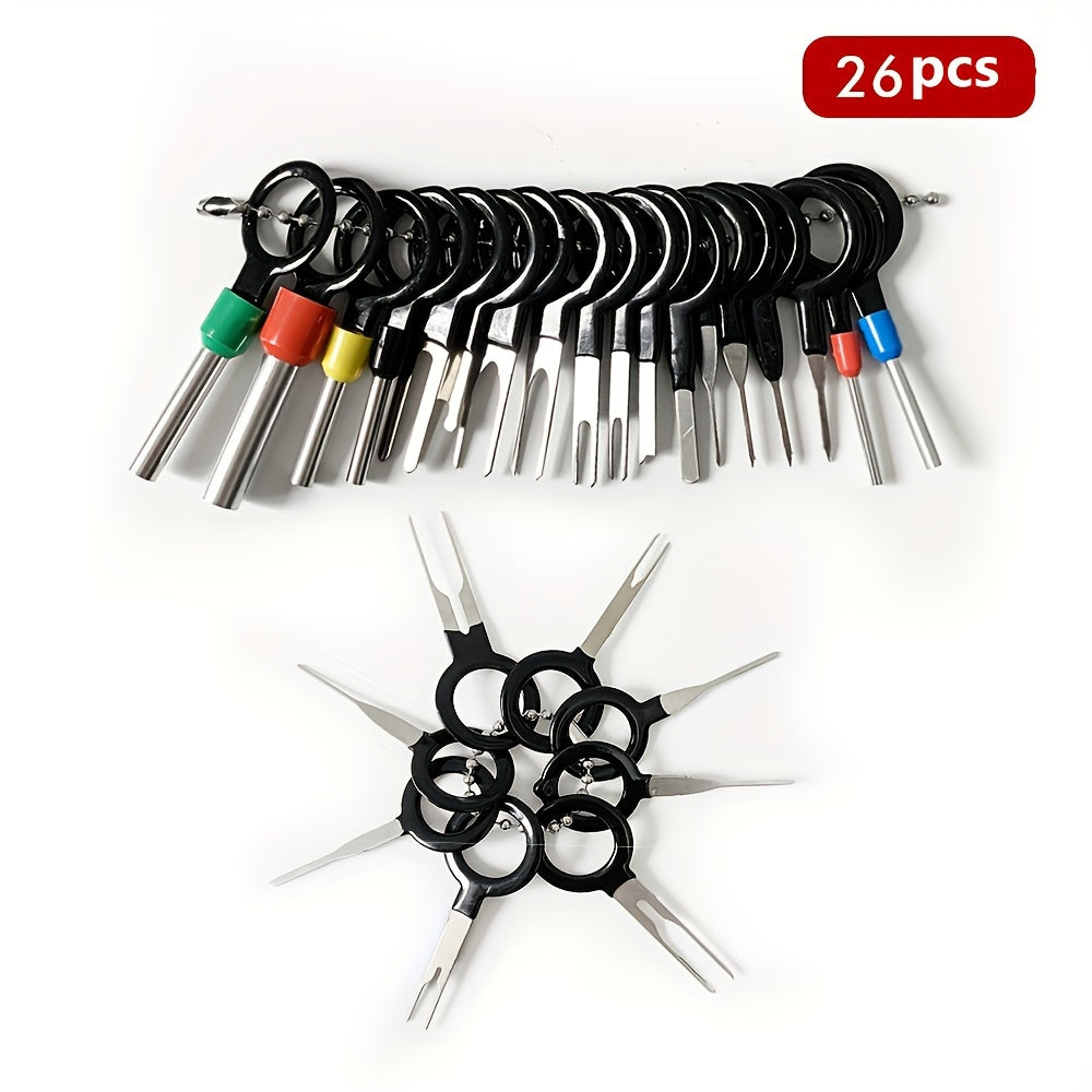 Kit de herramientas para reparación de enchufes de arnés de cables de terminal de coche para desmontaje y mantenimiento