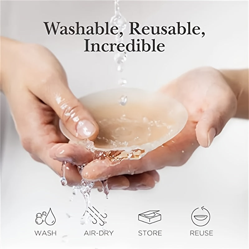 Silicone Nipple Covers for Women Wireless Bra Accessories Semi-Sheer