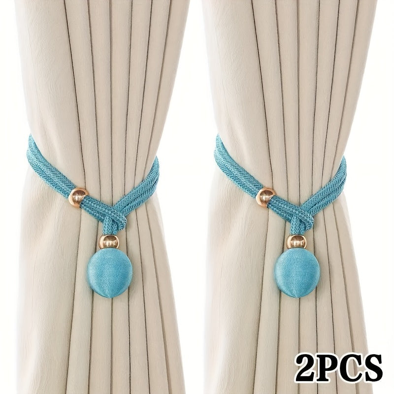 French Style Polyester Curtain Tiebacks, Adjustable, Easy to Install, for Bedrooms and Living Rooms