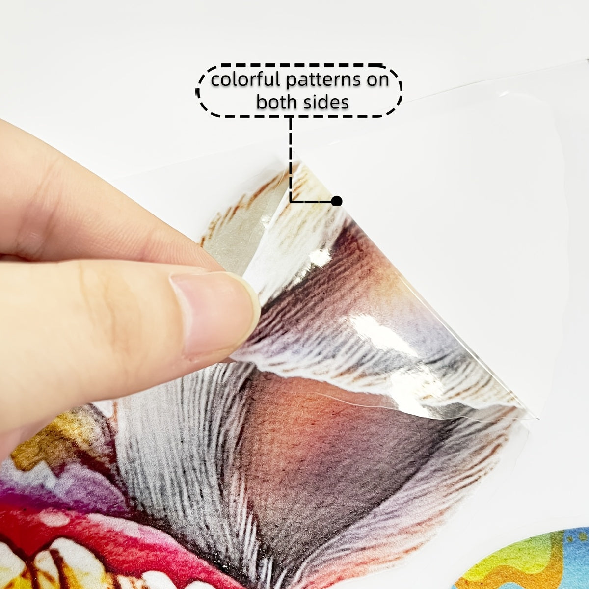 Двусторонний визуальный эффект Пасхального Крутого Кролика Наклейка на окно для раскрашивания яиц с повторно используемым ПВХ-материалом и стеклянным клеем - DJ7562-NL, толщина 5 мил