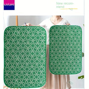 Alfombrilla de planchar plegable impermeable con aislamiento térmico para ropa de cama y ropa