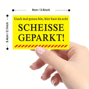 50-Pack Humorous Parking Warning Cards Paper Quick Reminder Prank Notes