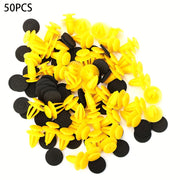 50PCS Clips de retención para panel de puerta de coche, sujetadores, remaches, sujetadores para parachoques y guardabarros