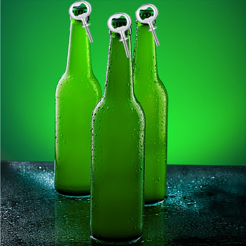 Stainless Steel Bottle Openers Set with Gold Beer Opener DIY Kit