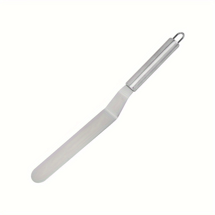 Buxoro po'latdan tayyorlangan tortni tozalash uchun to'g'ri va egilgan chetlar bilan to'plam