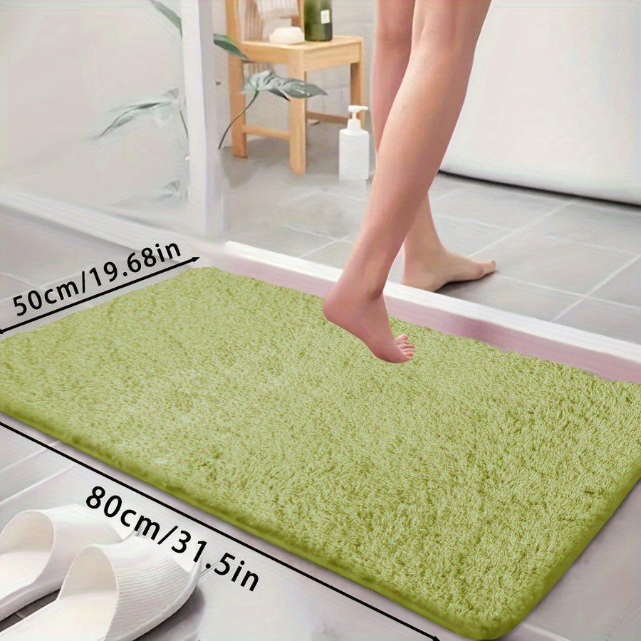 Ultra-Soft Non-Slip Absorbent Bathtub Mat for Bathroom and Laundry