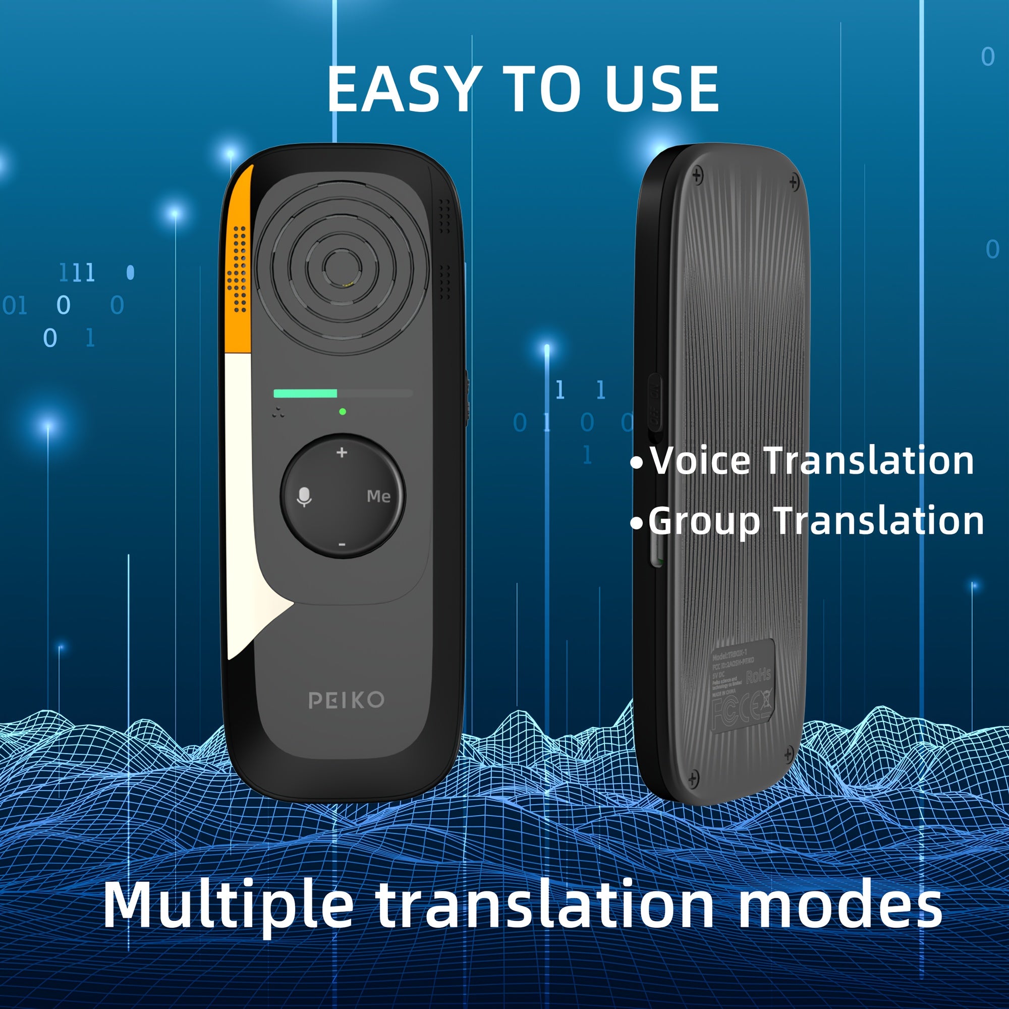 Portable Language Translator Device with 75+ Languages and Offline Support