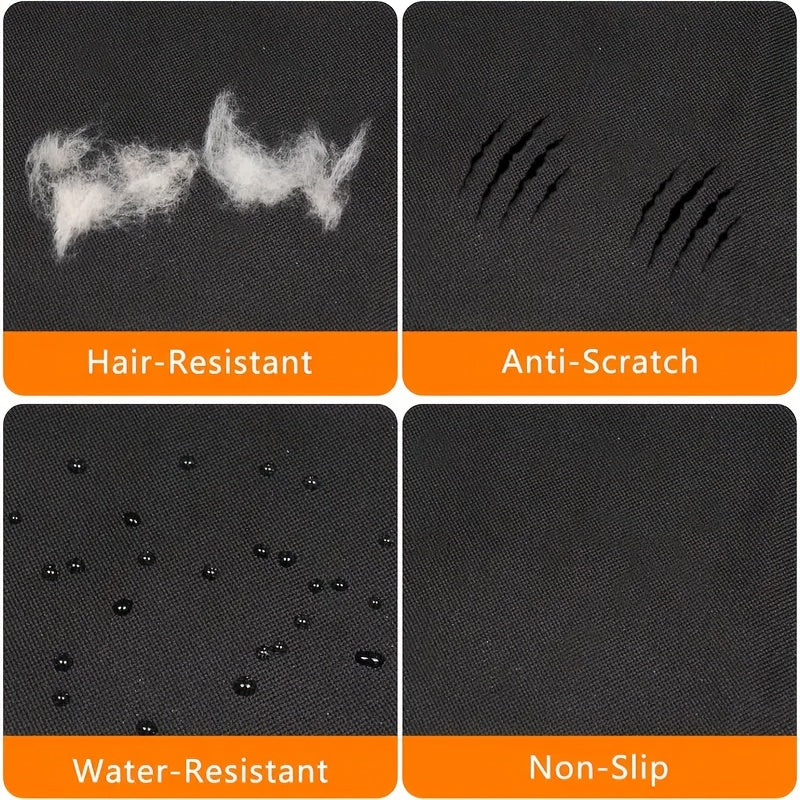 Funda para asiento de coche para perros con protección contra golpes y bolsillo de almacenamiento