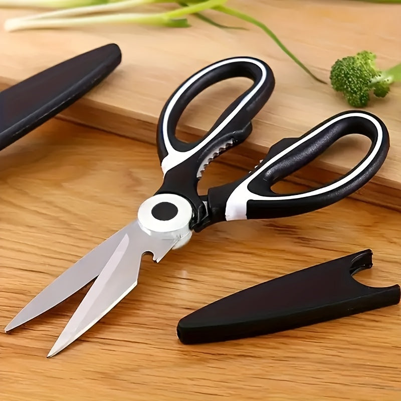 Multipurpose Stainless Steel Kitchen Scissors Heavy-Duty Sharp Blades Non-Slip Handles