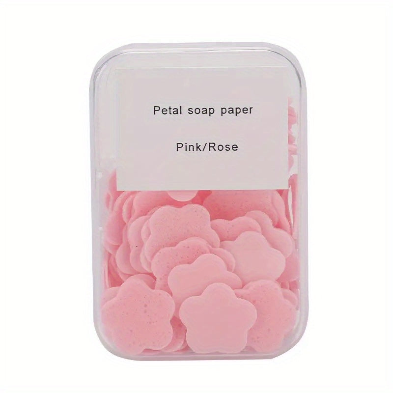 100 Pcs Portable Scented Foaming Hand Soap for Travel Brightening Rose