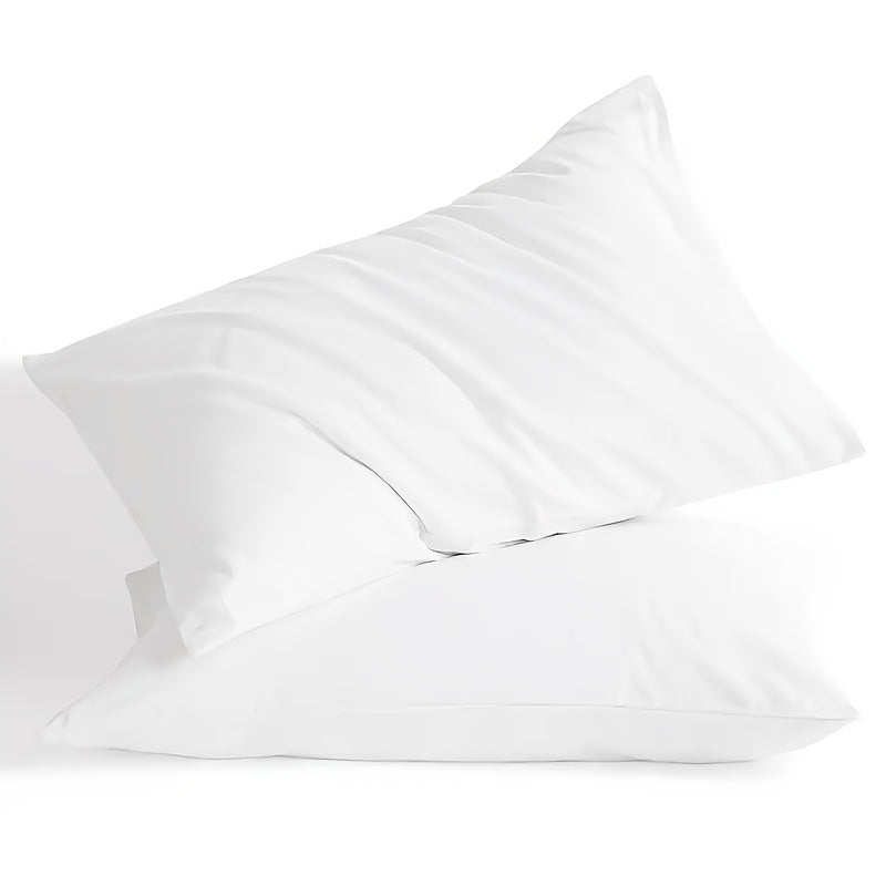 White Pillowcases Set for Bed Sofa Breathable Soft High-Quality Fabric