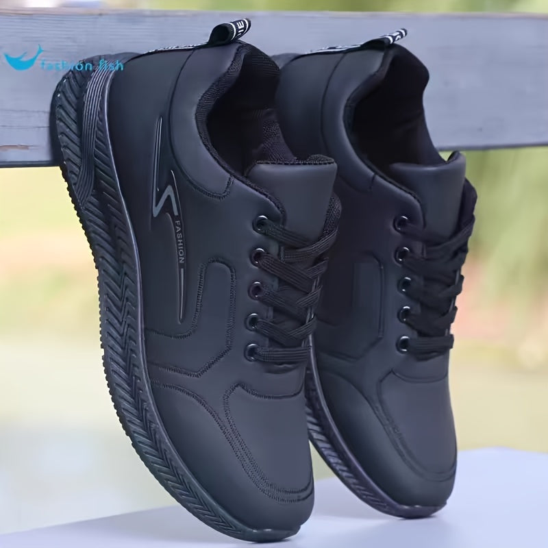 Men's Casual Sports Shoes Non-Slip Soft Sole Rubber Upper All-Season Sneakers