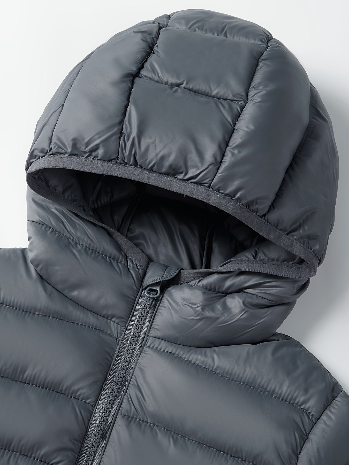 Мальчики Нейлоновая куртка с капюшоном зимняя уютная утепленная куртка однотонная на возраст от 3 лет