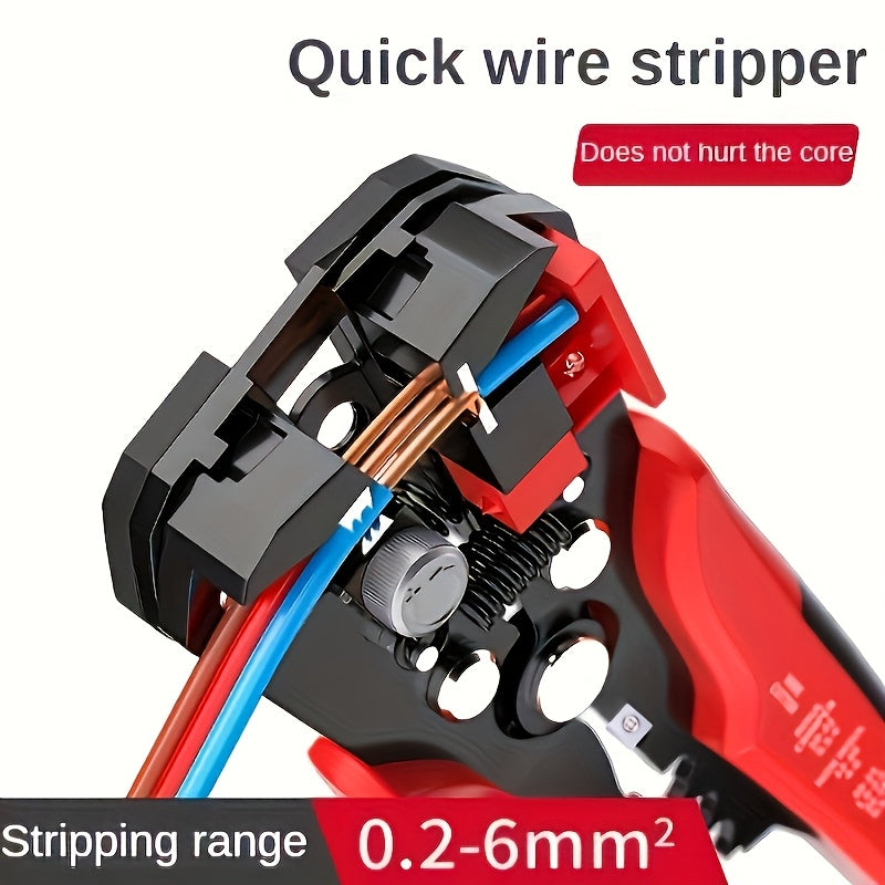 Automatic Wire Stripper Tool for Electrical Wire Cutting Crimping and Stripping
