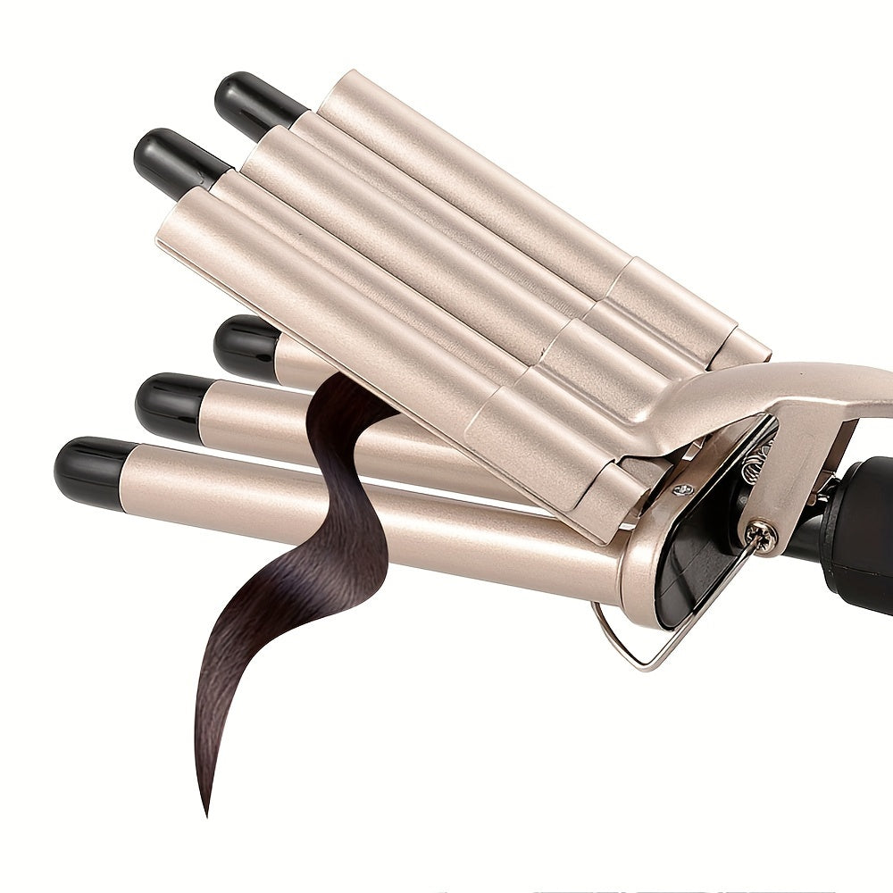 Ceramic Curling Iron with 5 Interchangeable Tubes for Waves and Curls