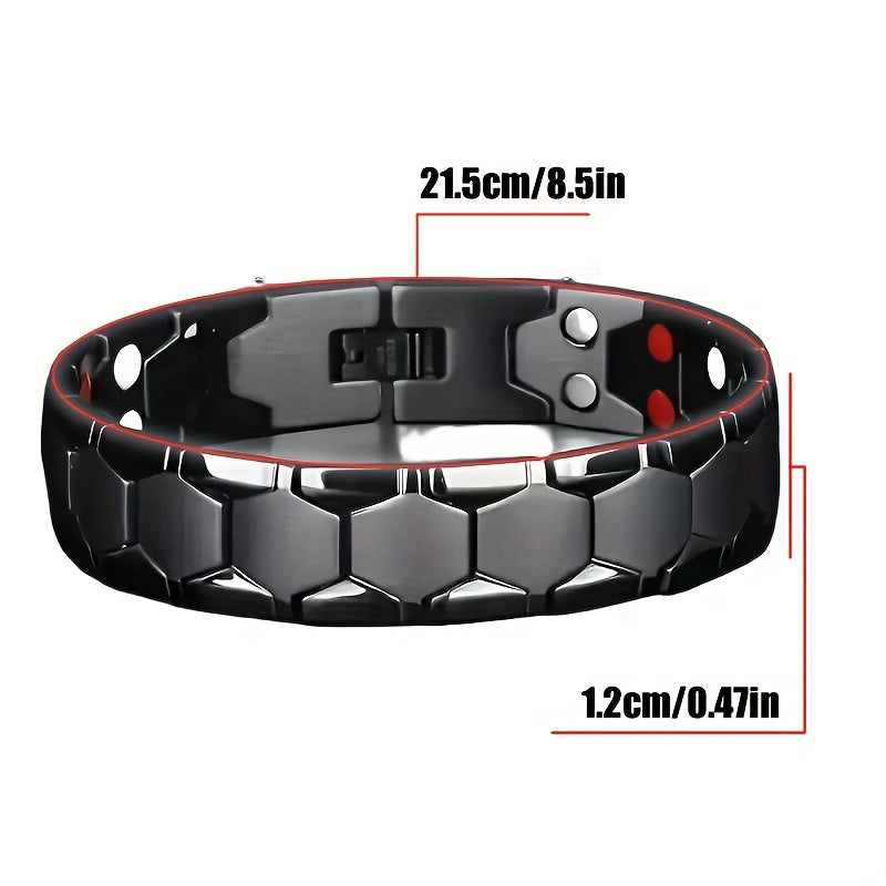 Turli o'lchamdagi ikki magnit bilaguzuk, 4-elementli ikki qator va 3500 Gauss intensivlikda. 14-fevral, Yangi yil, Bahor bayrami yoki ota-onalar, qarindoshlar uchun mukammal sovg'alar.