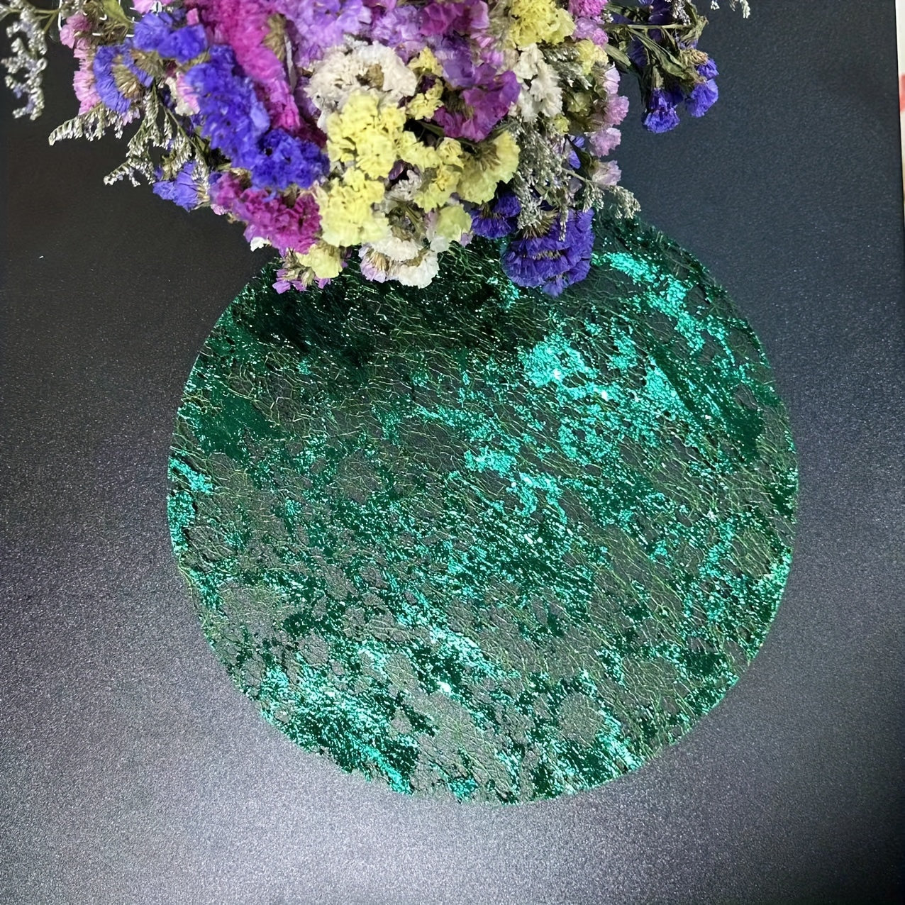 Juego de 50 posavasos redondos desechables dorados para bodas, cumpleaños y decoración del hogar