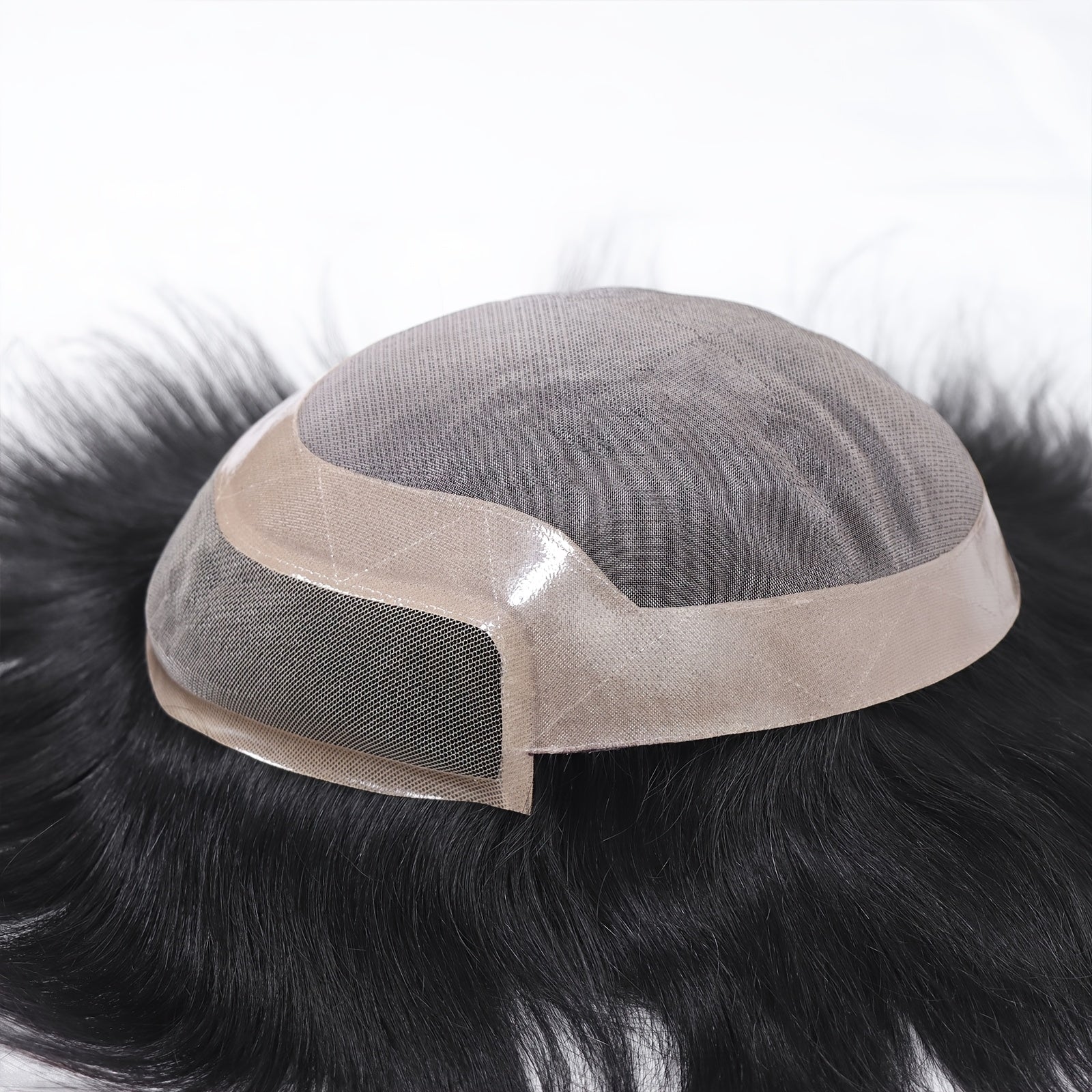 Erkaklar va ayollar uchun mo'ylov, qo'l bilan to'qilgan, fransuz danteli va oson qo'llash va tozalash uchun mustahkam NPU bilan.