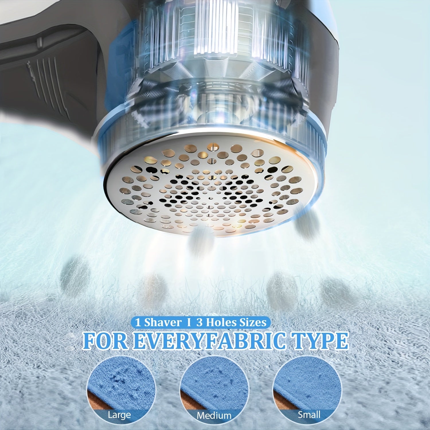 Portable USB Rechargeable Fabric Shaver for Removing Lint Fuzz Pills from Clothes Upholstery