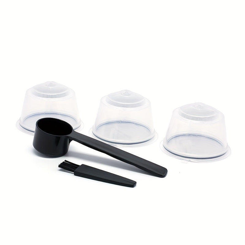 3pcs Reusable Coffee Filter Cups for Dolce Gusto Capsules with Brush and Spoon