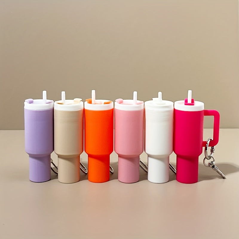 Mini Cup Keychain with Storage for Lipstick and Small Items, Cute Gift