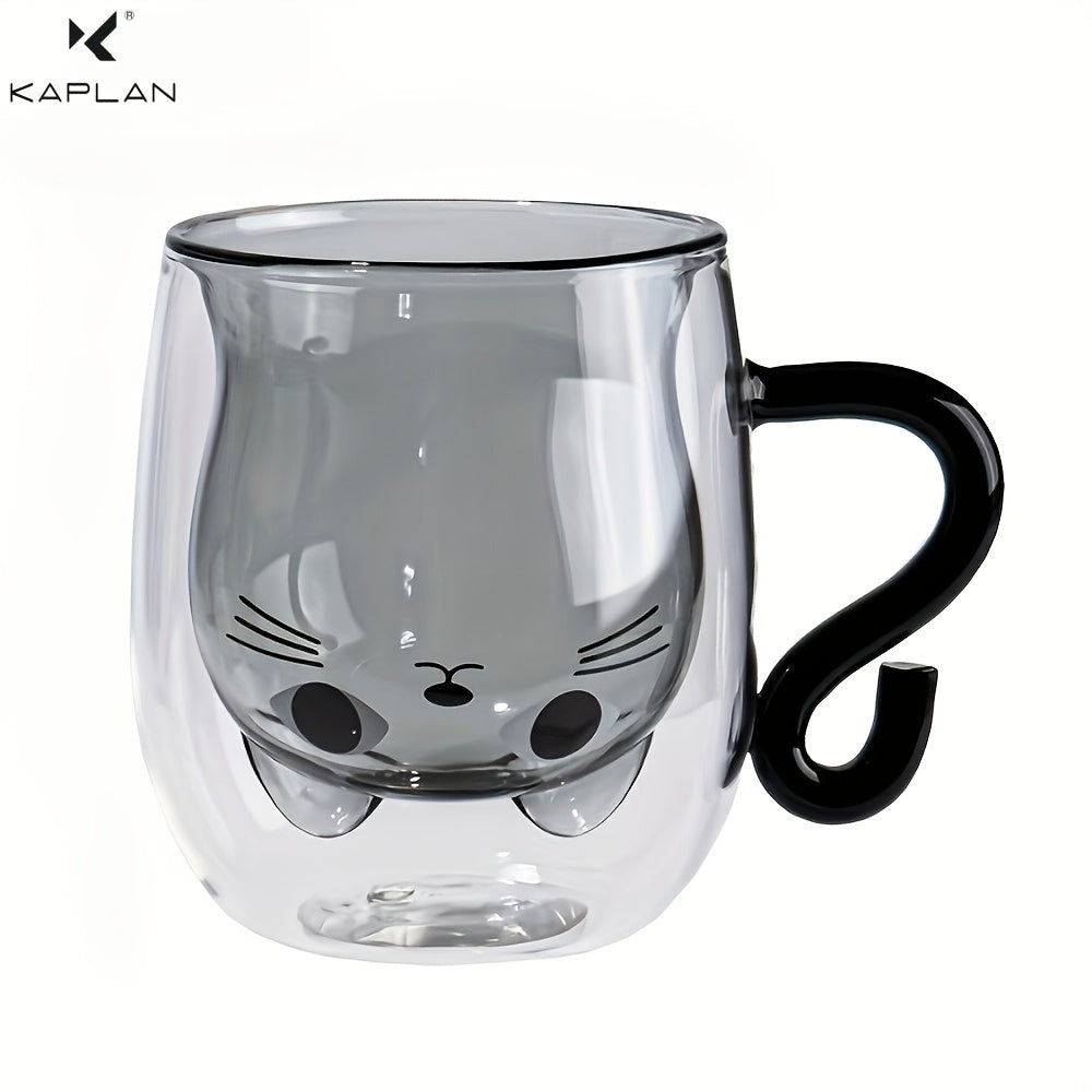9oz Double Wall Insulated Cat Mug for Women and Gift Ideas