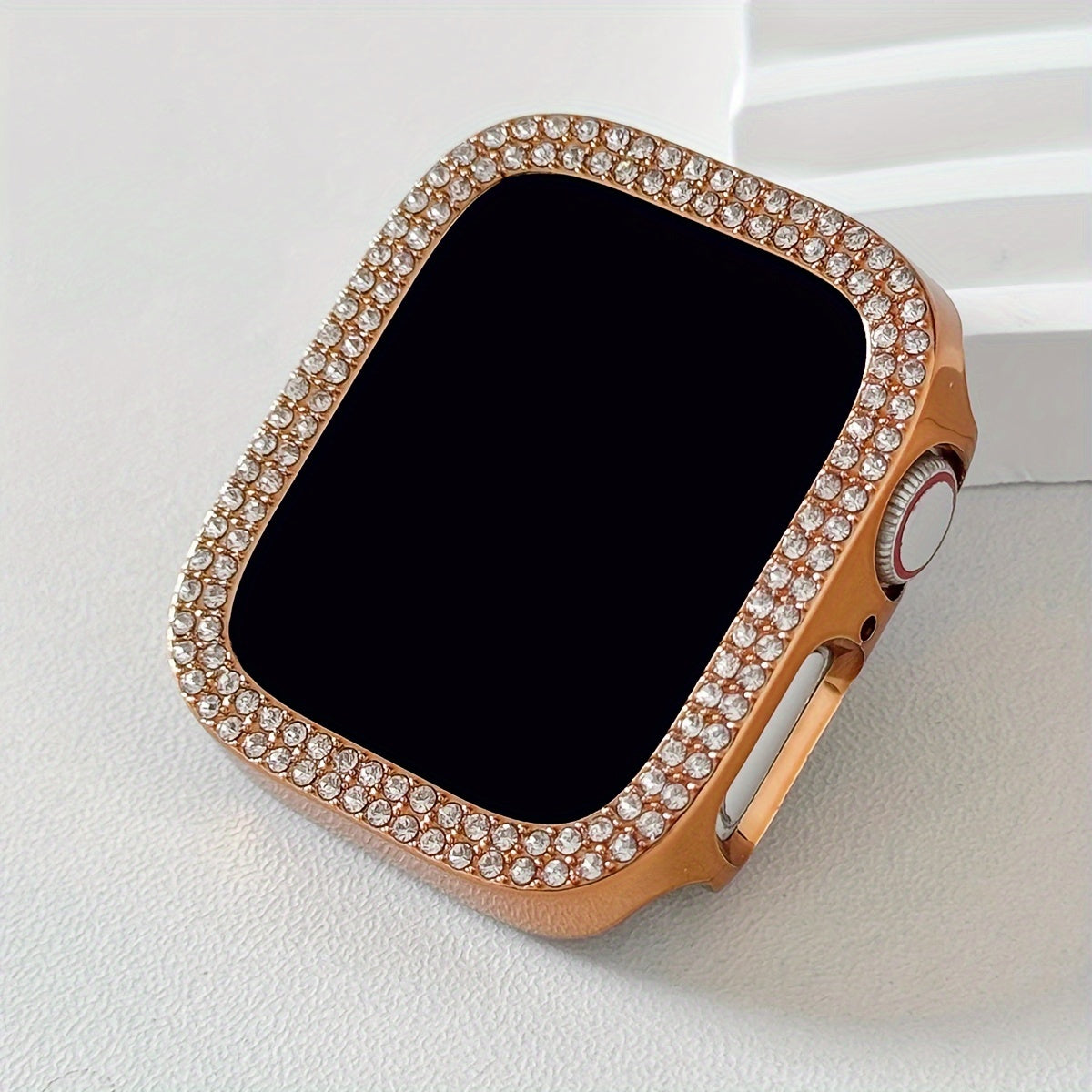 Women's Rhinestone Decor Protective Watch Case for Apple Watch 38-49mm Hard Shell Lightweight