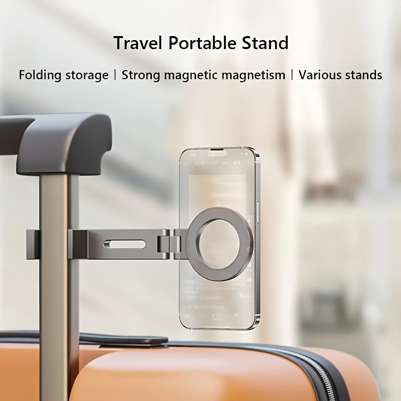 Portable Aluminum Travel Laptop Stand with 360 Degree Rotation and Foldable Design