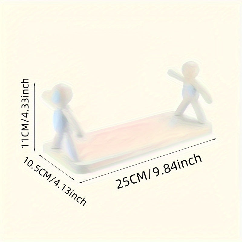 Estantes de pared de plástico con figuras humanoides para almacenamiento en cocina y baño