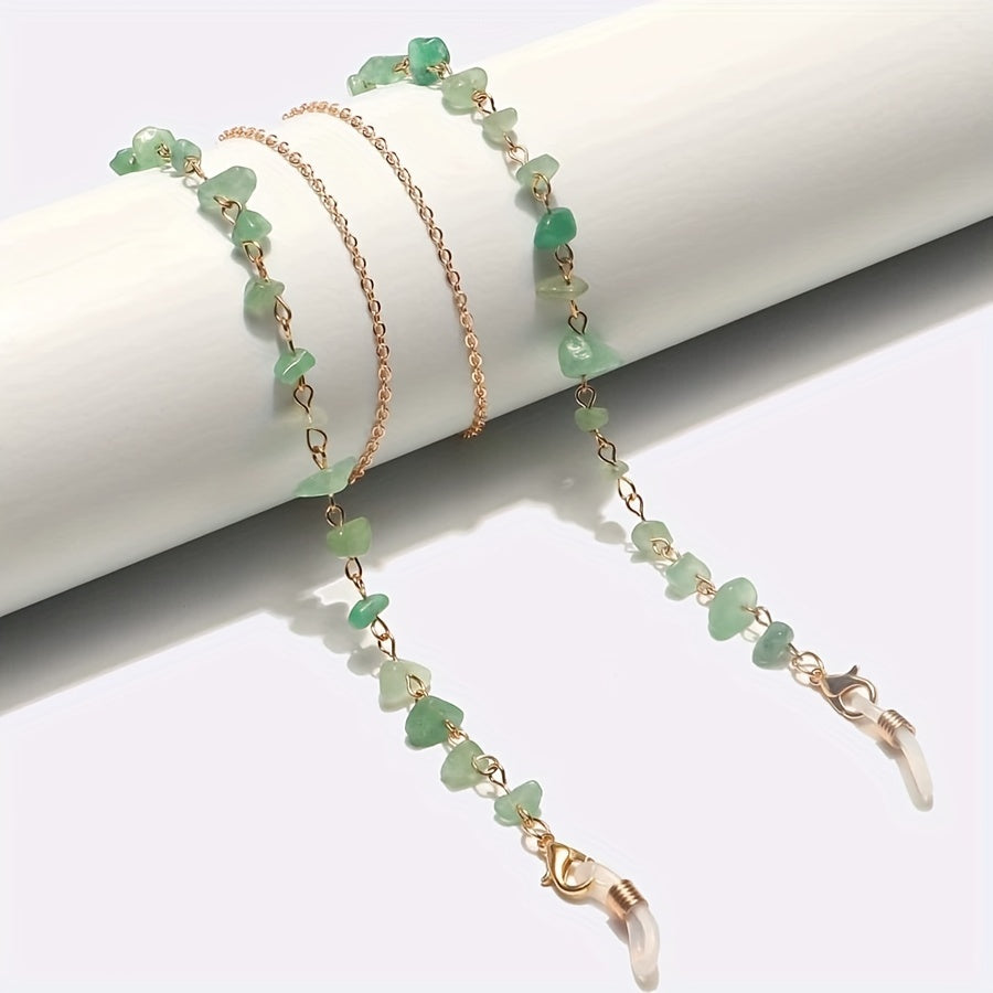 Beaded Glasses Chain with Boho Charm for Women Eyewear Lanyard