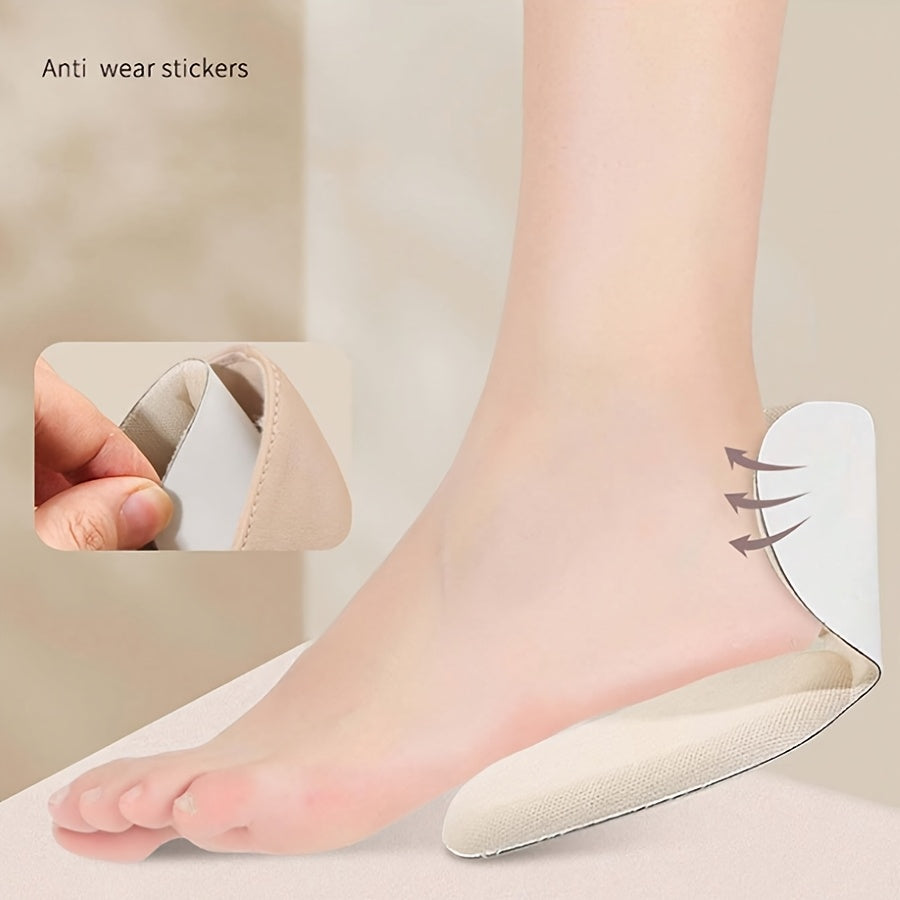 Women Polyester High Heel Cushions Cups Soft Heel Grips for Shoes Too Big