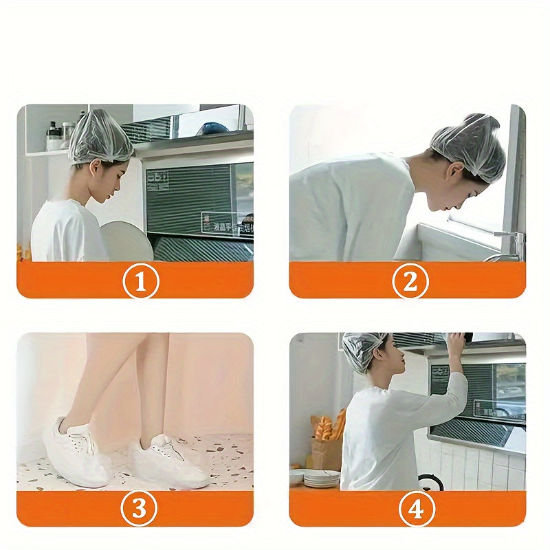 300 Pieces Stretchable Food Wrap Cling Film, Transparent, Food Safe, Kitchen Use