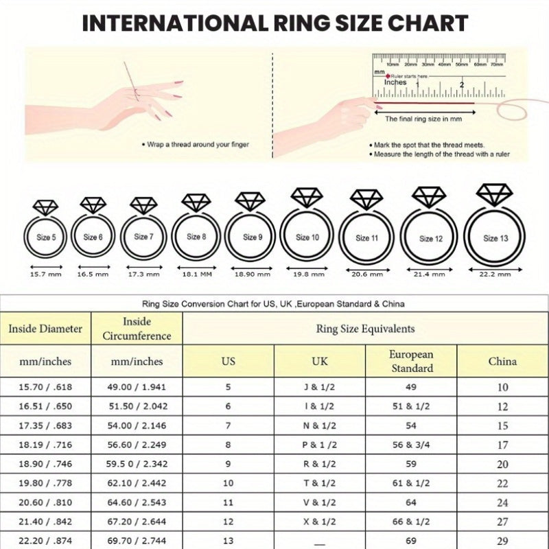 Women's Light Blue Moissanite Ring S925 Sterling Silver 18K Gold Plated Jewelry