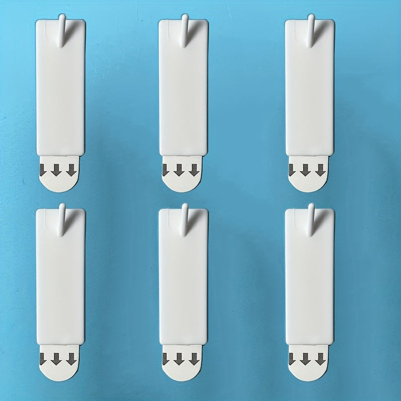 Ganchos de plástico autoadhesivos para calendarios y uso doméstico duraderos, removibles, con pegado fuerte