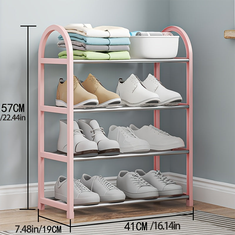 Durable Multi-Layer Shoe Rack Dust-Free Spacious Organizer for Home Dormitory