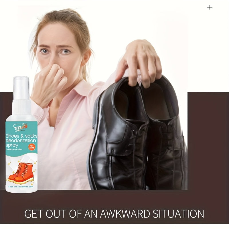 Barcha poyafzallar uchun uniseks poyafzal va paypoq deodorant spreyi yangilovchi