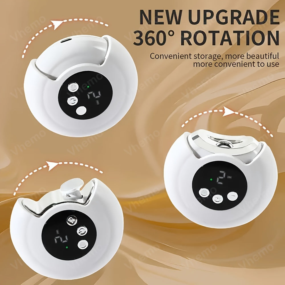 Cortapelos eléctricos 2 en 1 con luz LED, recargable por USB, herramienta de manicura y arte en uñas