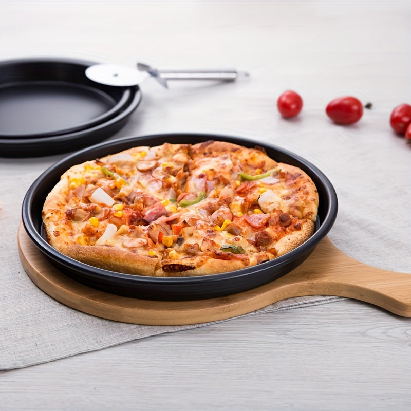 Carbon Steel Non-Stick Round Pizza Plate 15.24 cm for Baking Pizzas and Cakes