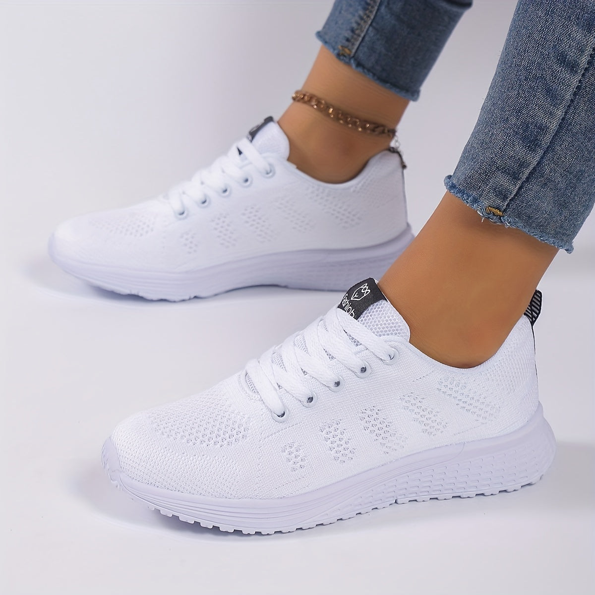 Zapatillas de plataforma transpirables para mujer, negras con rayas rosas, zapatillas ligeras para correr